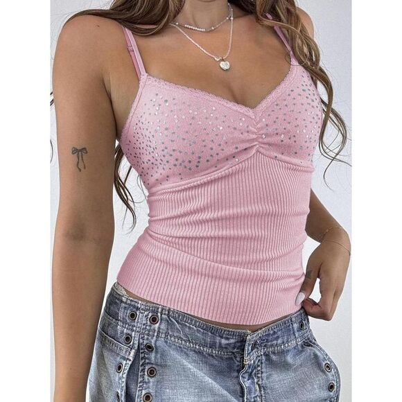Everyday the Label Women Pink Tanks & Camisoles - Picture 1 of 4